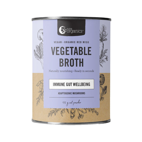 Nutra Organics - Vegetable Broth - Adaptoenic Mushroom (125g) Best Before 09/2024