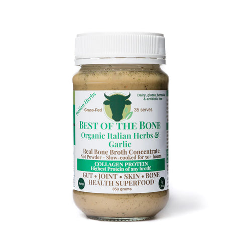 Best of the Bone - Grass-fed Beef Bone Broth Concentrate - Italian Herbs and Garlic (390g)