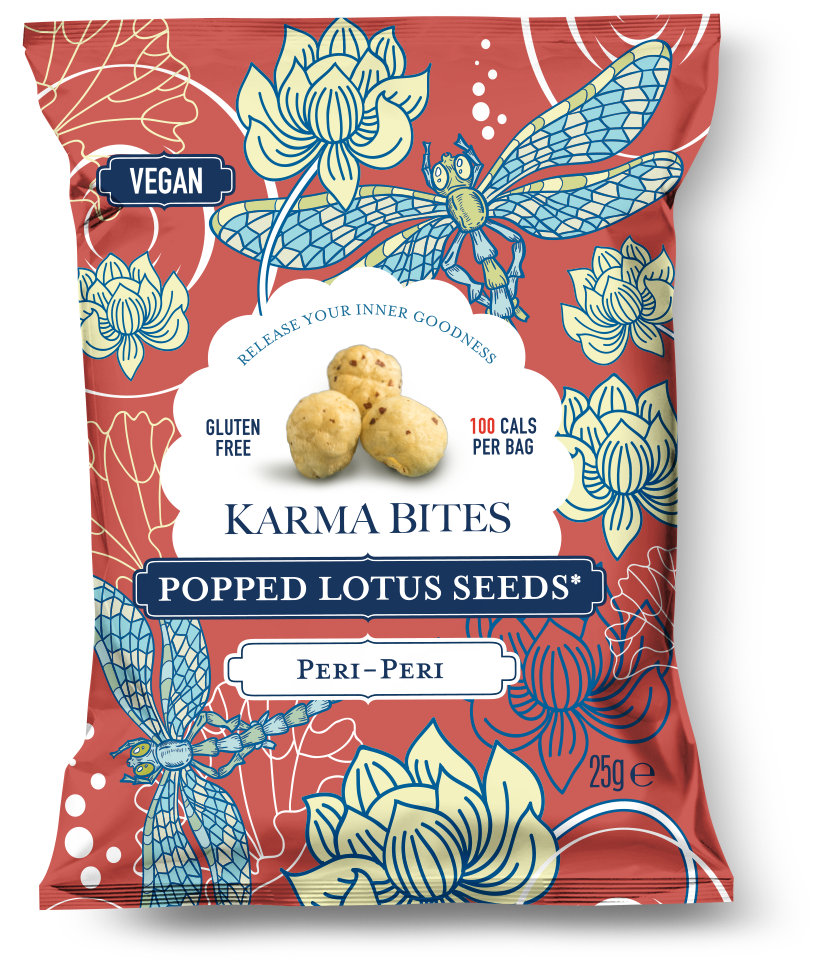 Karma Bites - Popped Lotus Seeds - Peri-Peri (25g)