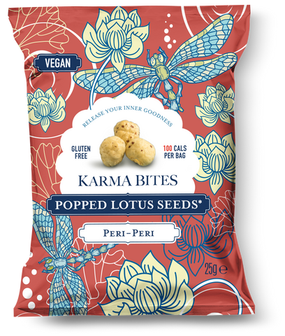 Karma Bites - Popped Lotus Seeds - Peri-Peri (25g)