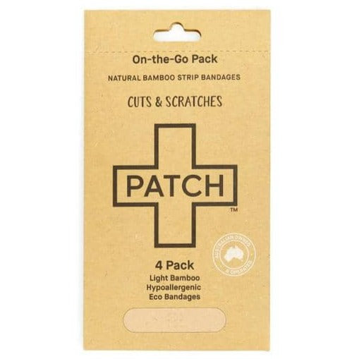 Patch - On-the-Go Bamboo Bandages - Cuts and Scratches (4 pack)
