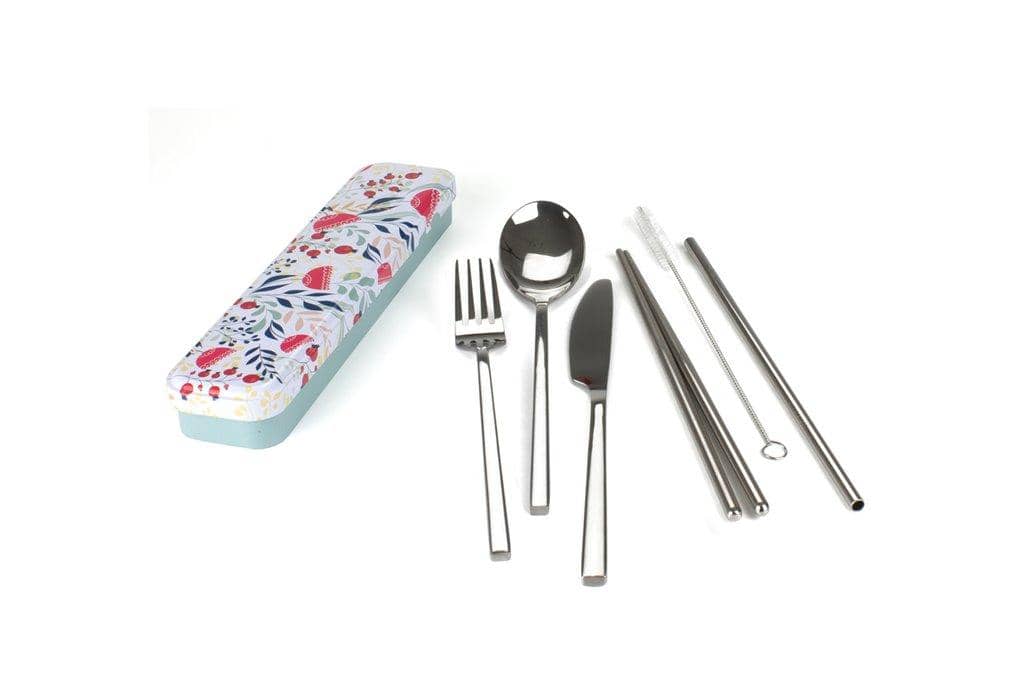 Retro Kitchen - Carry Your Cutlery Set - Botanical