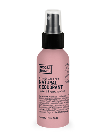 Noosa Basics - Natural Deodorant Spray - Rose and Frankincense (100ml)