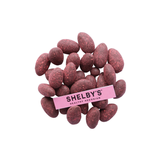 Shelby's - Dipped and Dusted Almonds - Raspberry Dark Chocolate (40g)