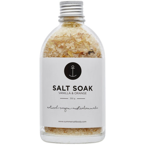 Summer Salt Body - Salt Soak - Vanilla and Orange (350g)