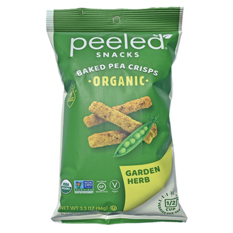 Peeled Snacks - Peas Please Organic Baked Pea Crisps - Garden Herb (93.5g)