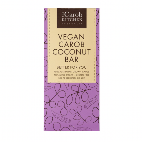 The Carob Kitchen - Vegan Carob Coconut Bar (80g)