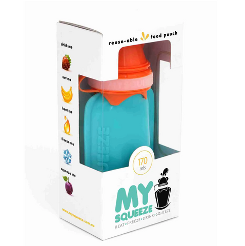 My Squeeze - Reusable Food Pouch - Aqua (170ml)