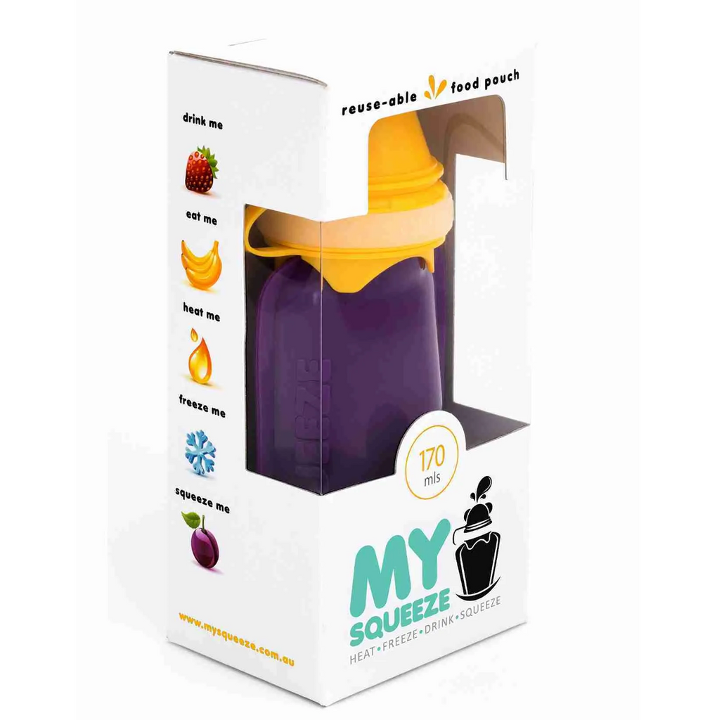 My Squeeze - Reusable Food Pouch - Purple (170ml)