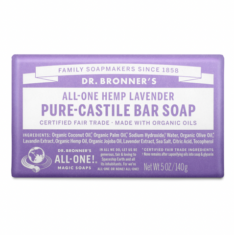 Dr Bronners - Castile Soap Bar - Lavender (140g)