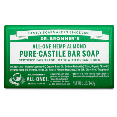 Dr Bronners - Castile Soap Bar - Almond (140g)