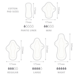 Juju - Organic Cotton Cloth Pads - Mini