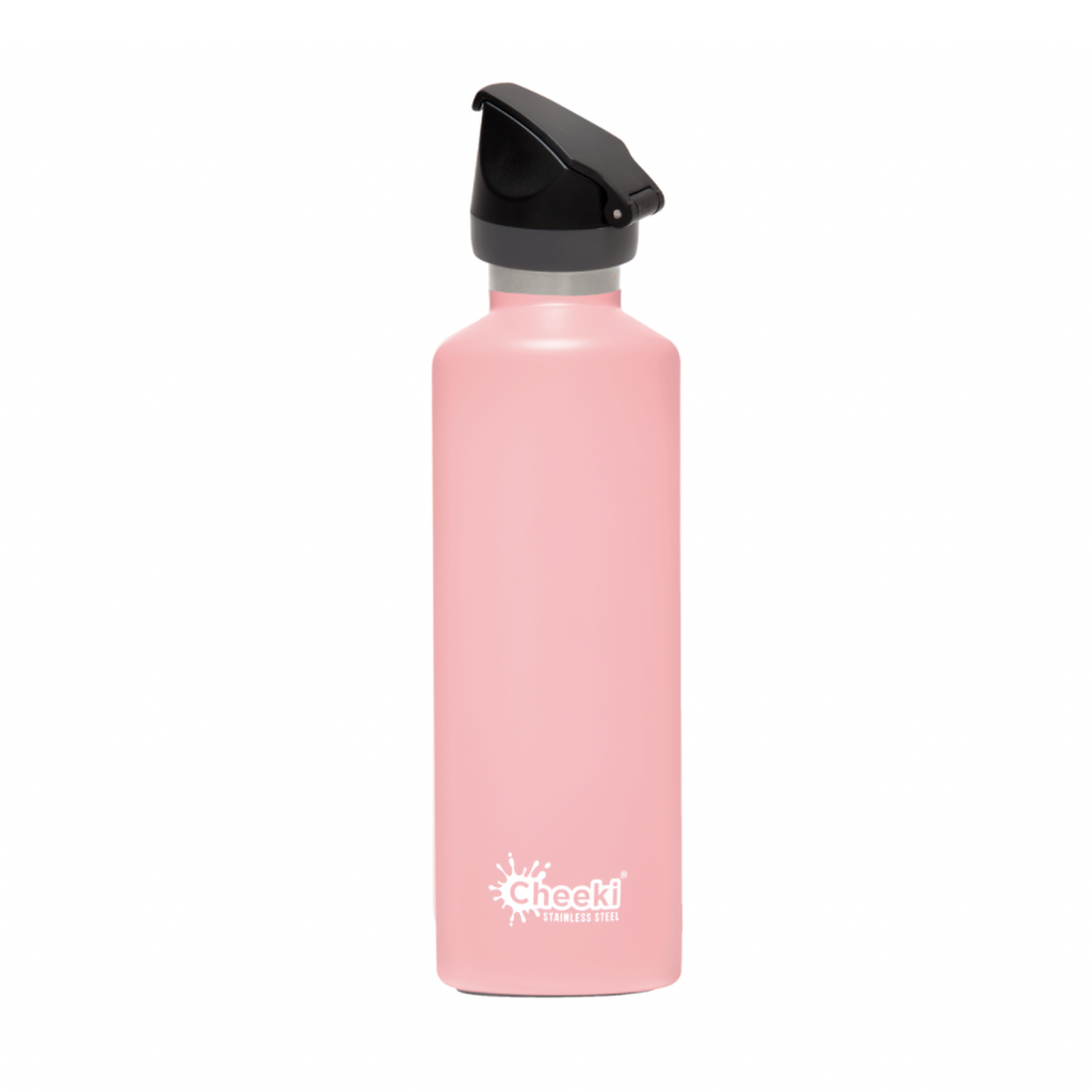 Cheeki - Insulated Active Bottle with Tri-Tech Sports Lid - Pink (600ml)