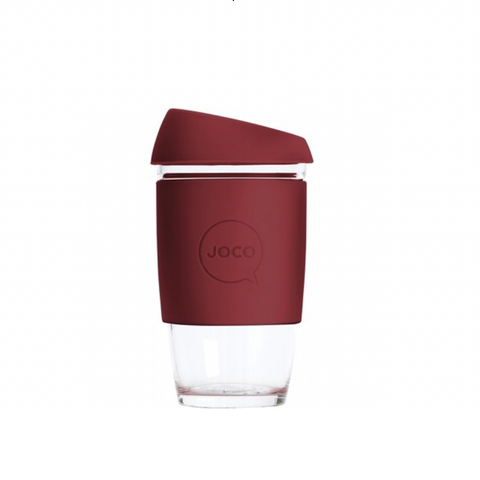 JOCO - Reusable Glass Cup - Ruby Wine (Extra Small 6oz)