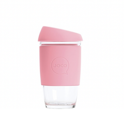 JOCO - Reusable Glass Cup - Strawberry (Extra Small 6oz)