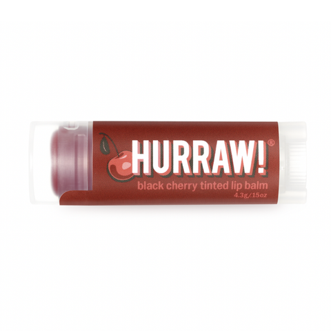 Hurraw! - Vegan Lip Balm - Black Cherry Tinted (4.3g)