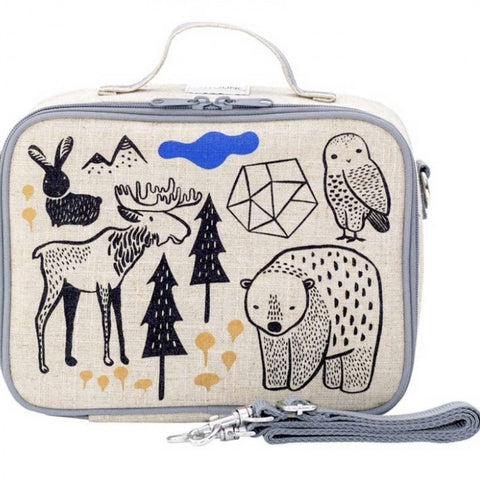 SoYoung - Raw Linen Insulated Lunch Box  - Wee Gallery Nordic