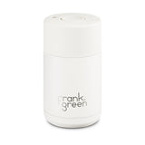 Frank Green - Stainless Steel Ceramic Reusable Cup with Push Button Lid - Cloud (10oz)