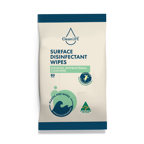 ClenLIFE Surface Disinfectant Wipes - 80 Wipes