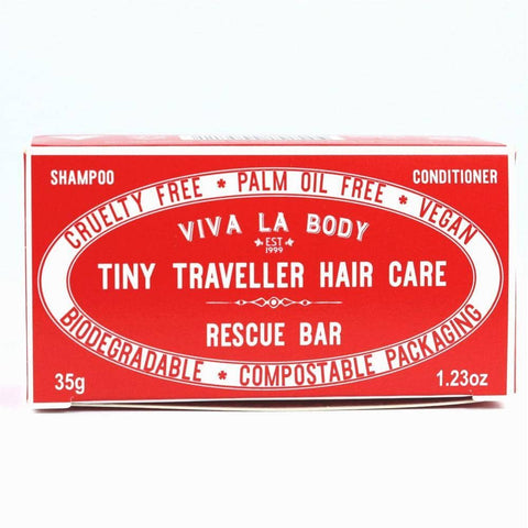 Viva La Body - Tiny Traveller Shampoo and Conditioner - Rescue Bar (35g)