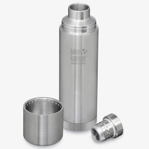 Klean Kanteen 绝缘 TKPro - 拉丝银 32 盎司（1000 毫升）轻微损坏