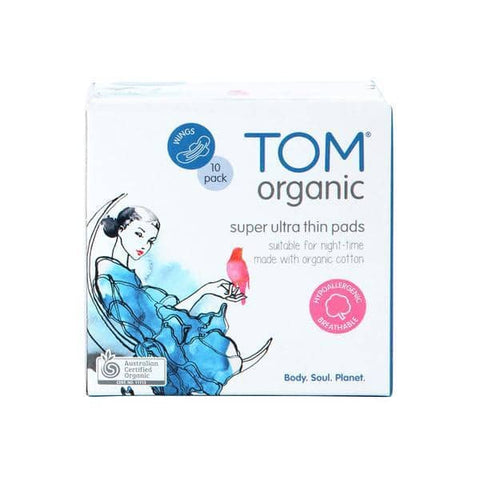 TOM Organic - Organic Cotton Pads - Super (10 Pack)