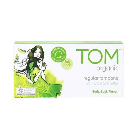 TOM Organic - Organic Cotton Tampons - Regular (16 pack)
