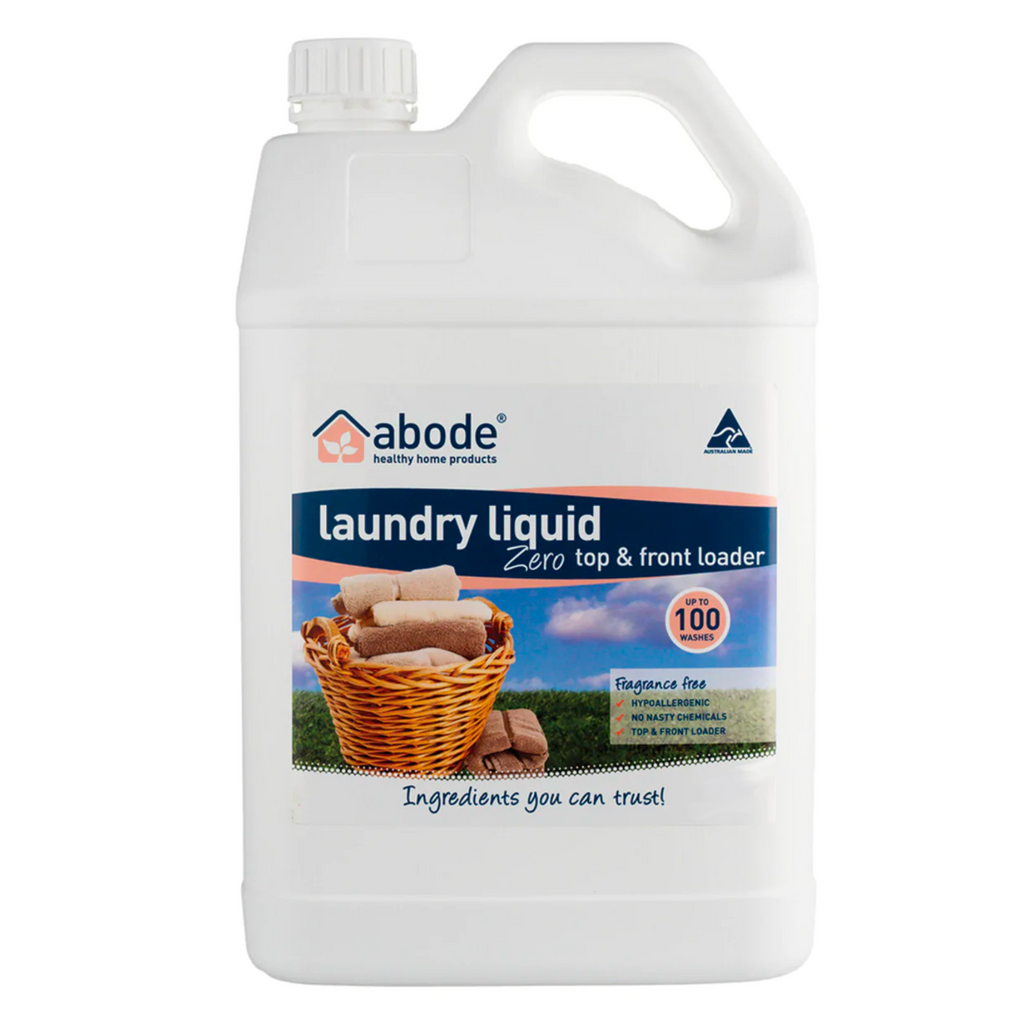 Abode - Laundry Liquid - ZERO Fragrance Free (Bulk 4L)