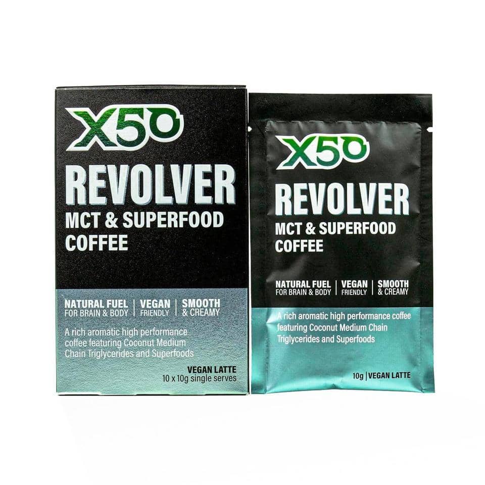 X50 - Revolver MCT Vegan Latte - Coffee (10 x 10g)