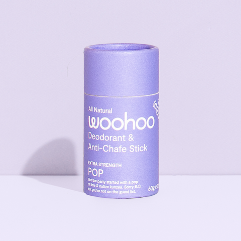 Woohoo Body - Eco Tube Deodorant & Anti Chafe Stick - Pop (60g)