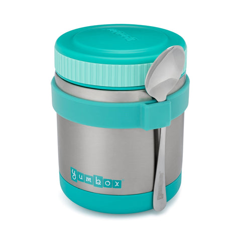 Yumbox - Zuppa Thermal Food Jar For Hot Lunch - 14oz with Spoon (Aqua)