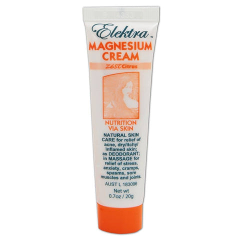 Elektra Magnesium - Magnesium Cream - Zest Citrus (15g)