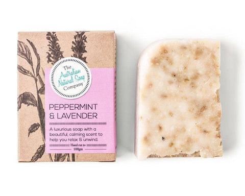 The Australian Natural Soap Company - Peppermint and Lavender Solid Soap (100g)