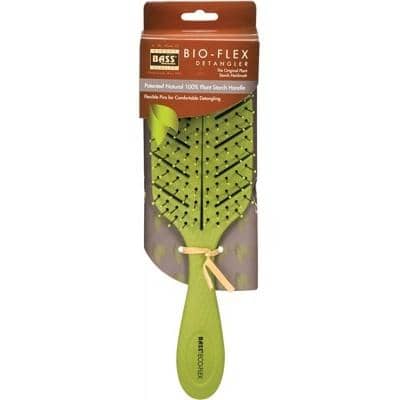 Bass Brush - Bio-Flex Detangler Hair Brush - Green