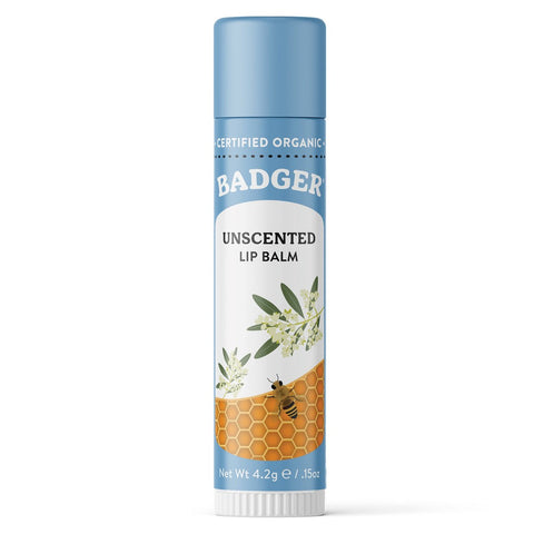 Badger - Classic Unscented Lip Balm  (4.2g)
