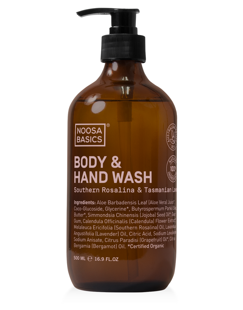 Noosa Basics - Body and Hand Wash - Southern Rosalina & Tasmanian Lavender (500ml)