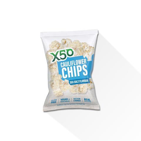 X50 - Cauliflower Chips - Sea Salt (60g)