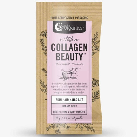 Nutra Organics - Collagen Beauty with Verisol and Vitamin C (SKIN HAIR NAILS GUT) - Wildflower (12g)