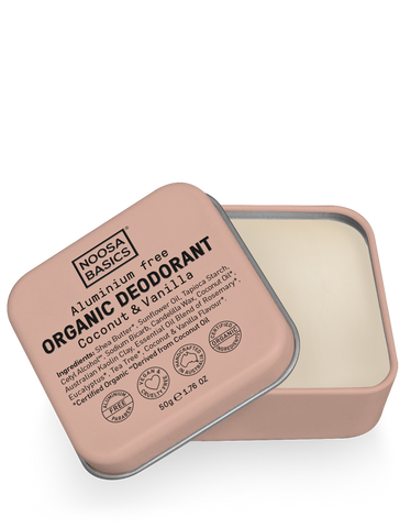 Noosa Basics - Organic Deodorant Tin - Coconut and Vanilla (50g)