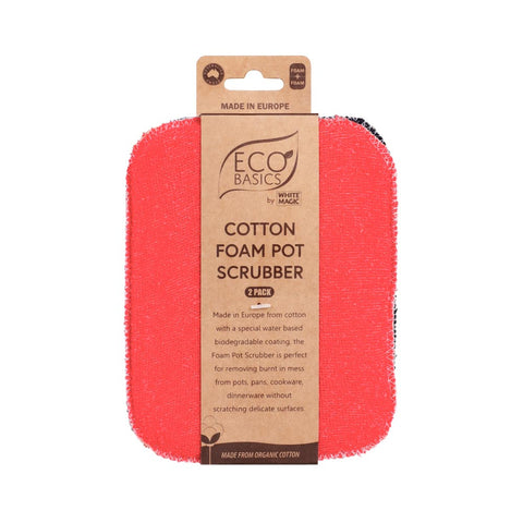 Eco Basics - Foam Pot Scrubber (2 Pack)
