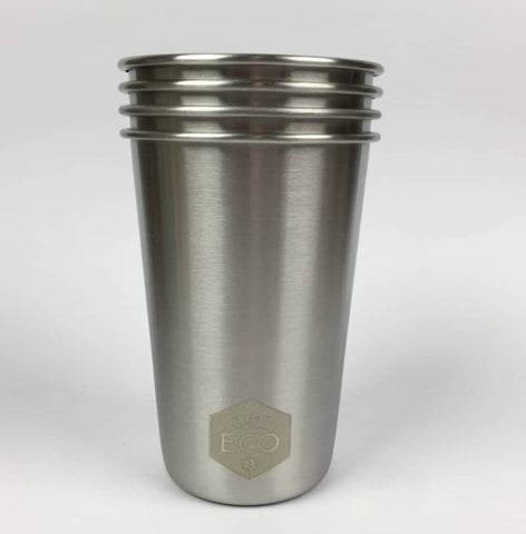 Ever Eco -  Stainless Steel Drinking Cups 4 pack 500ml