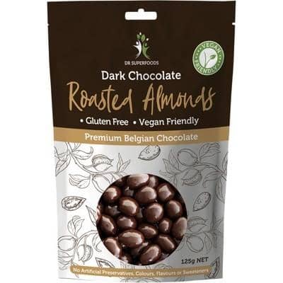 Dr Superfoods - Dark Chocolate Roasted Almonds (125g)