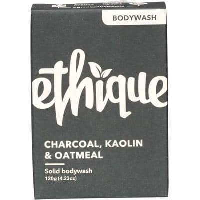 Ethique - Solid Bodywash Bar - Charcoal, Kaolin and Oatmeal (120g)