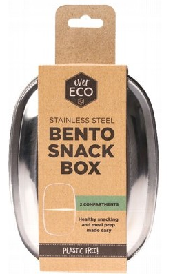 Ever Eco - Stainless Steel Bento Snack Box - 2 Compartment