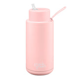Frank Green - Stainless Steel Ceramic Reusable Bottle with Strap - Blushed (34oz)