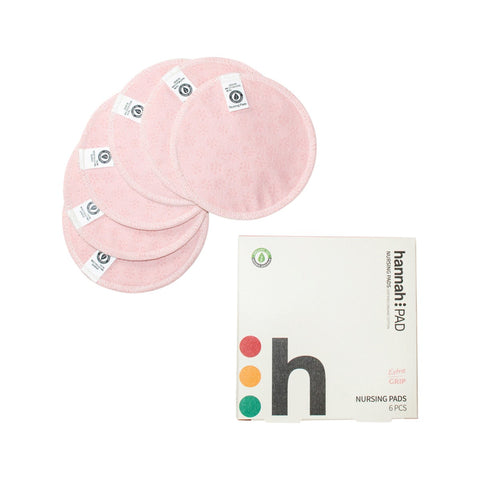 HannahPad Cotton Washable Breast Pads - 6 pack