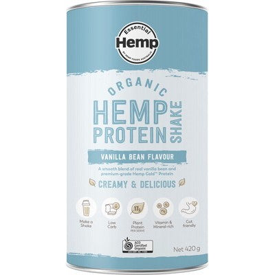 Hemp Foods 澳大利亚必需大麻蛋白粉 - 香草 (420 克)
