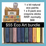 Eco Crayons - Deluxe Eco Art Bundle - Crayons and Paints
