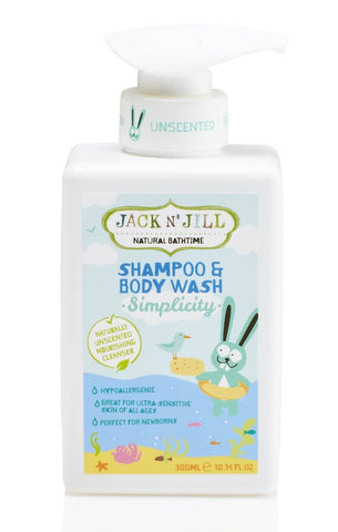 Jack N' Jill - Natural Bathtime Body Wash and Shampoo - Simplicity (300ml)