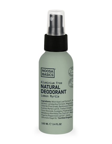 Noosa Basics - Natural Deodorant Spray - Lemon Myrtle (100ml)